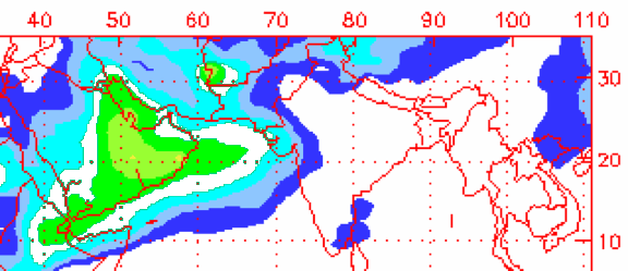 Pakistan-Arabia Dust Cloud